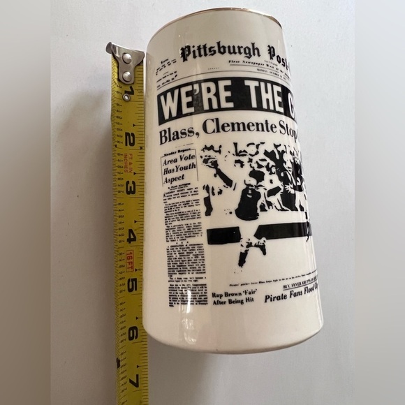 Vintage Pittsburgh Pirates “We're the Champs” World Series Stein 1971 - Picture 4 of 4